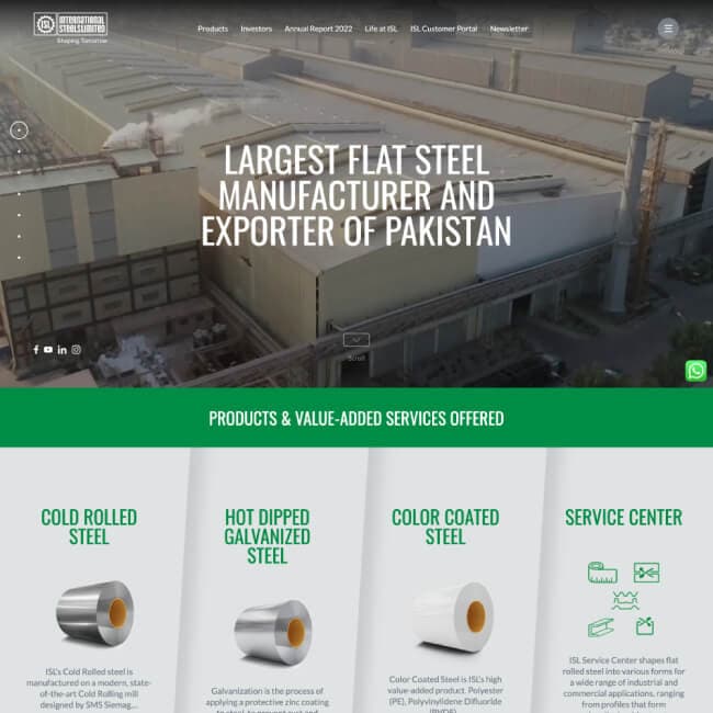 International Steet Limited website